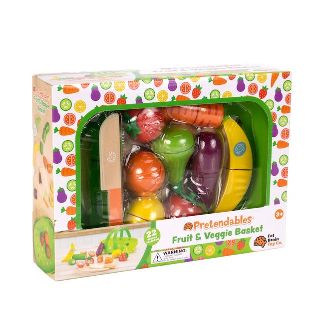 Pretendables Fruit & Veggie Basket - Best for 3 year olds - US 6013
