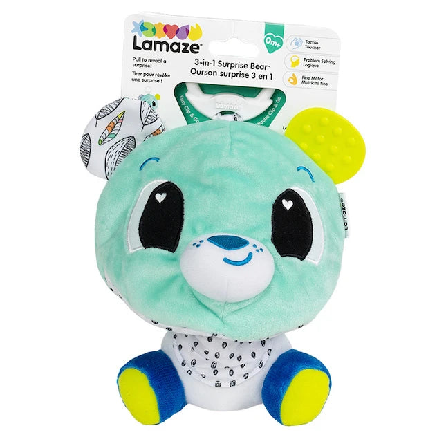 Lamaze 3-in-1 Clip & Go Bear - Best Baby Toys & Gifts for Babies - US 8365