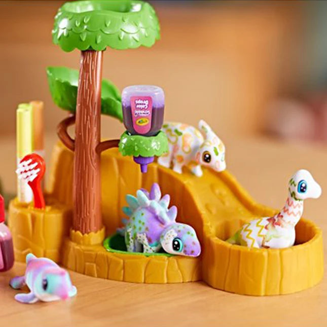 Scribble Scrubbie Pets Dinosaur Waterfall - - Fat Brain Toys - US 1193