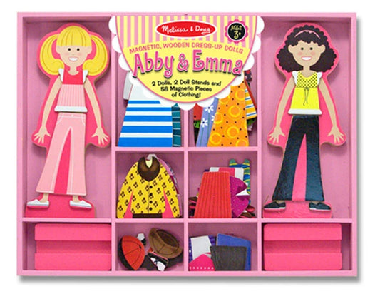 Abby & Emma Magnetic Dress-Up - Best Dolls & Dollhouses for Babies - US 5796