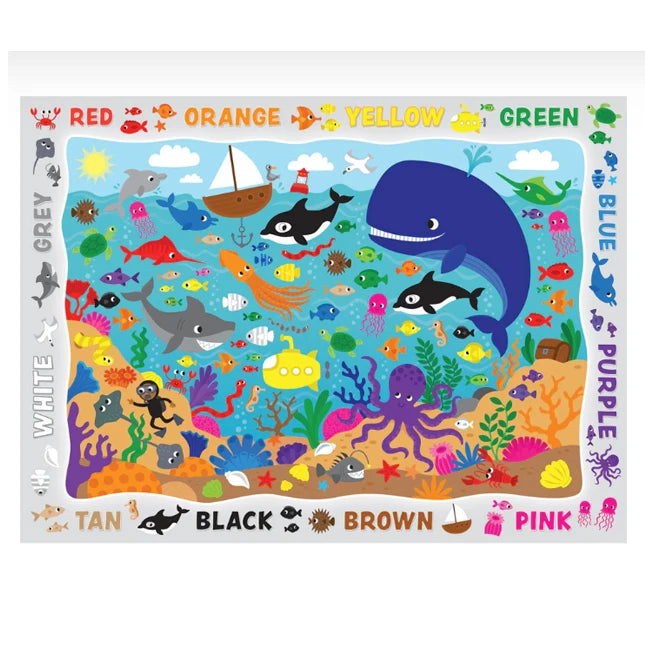 Hide & Seek Colors in the Ocean 48pc Puzzle - Best Puzzles for Babies - US 9124