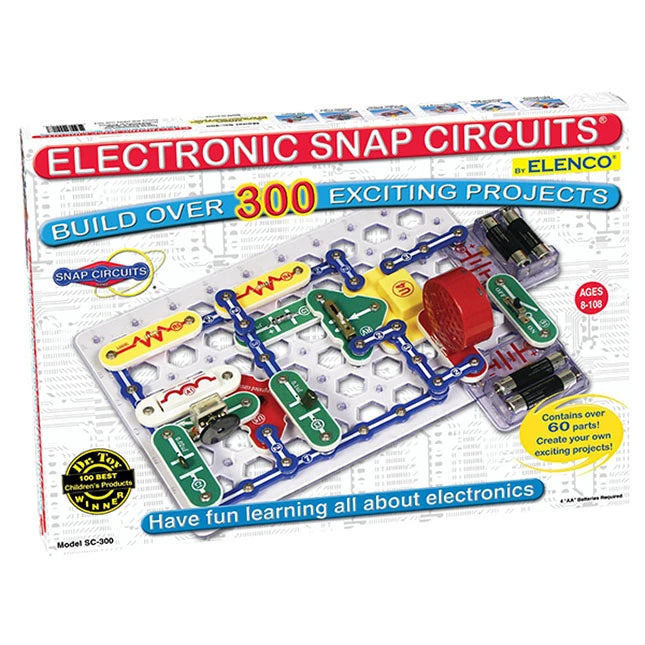 Snap Circuits 300-in-1 - Best Classic & Retro Toys for Ages 8 to 9 - US 9568