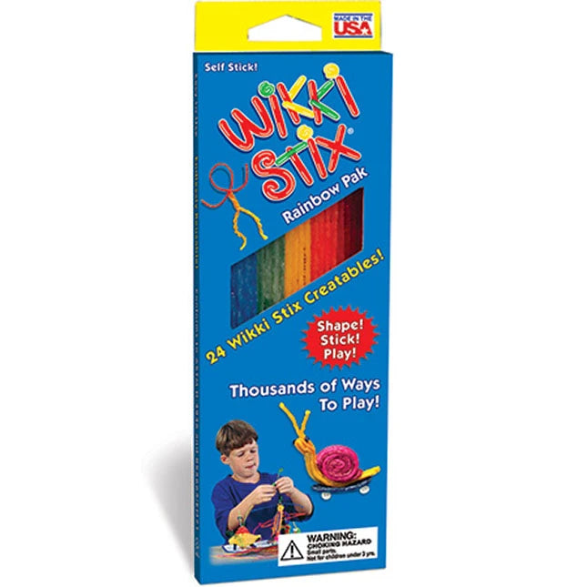 Wikki Stix Rainbow Pak - Best Arts & Crafts for Ages 3 to 10 - US 8875