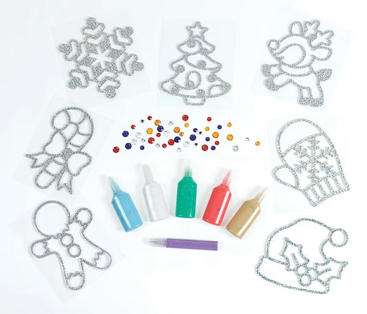Holiday Easy Sparkle Window Art - Best Arts & Crafts for Ages 6 to 11 - US 0668