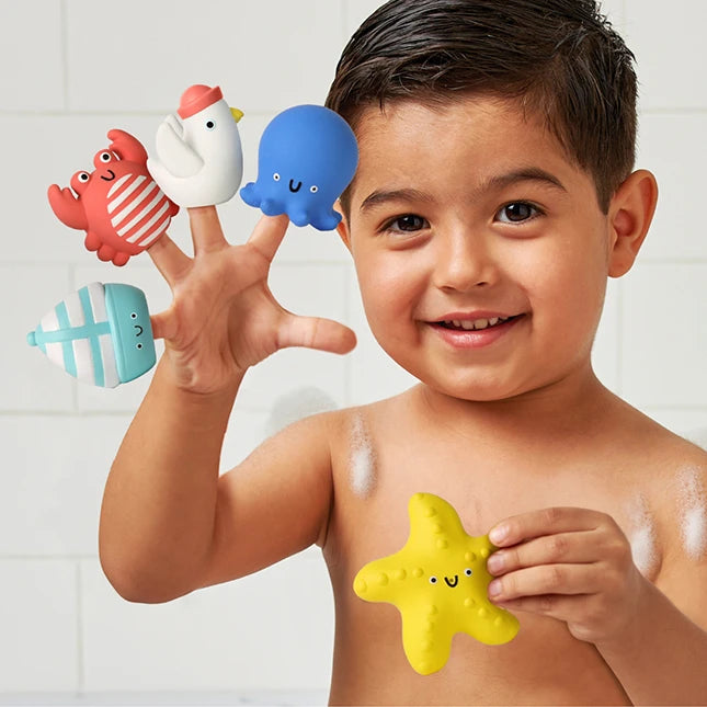 Bath Finger Puppets Nautical - Best Baby Toys & Gifts for Ages 1 to 2 - US 8406