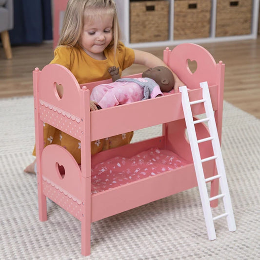 Emery's World - Pretend &amp; Play Double Doll Bed - Best for Ages 3 to 6 - US 3723