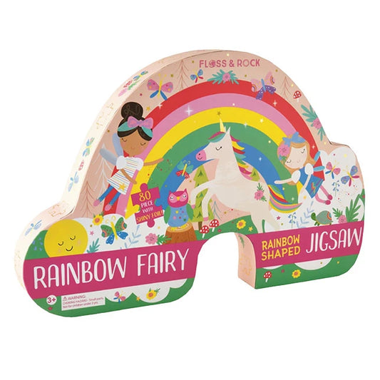 Rainbow Fairy Rainbow Shaped Puzzle - 80 pc - Best for Ages 4 to 5 - US 3184