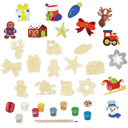 Works of Ahhh 12 pc Holiday Ornaments - Best Arts &amp; Crafts for Babies - US 0893