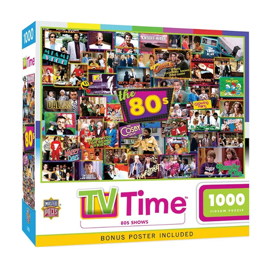 TV Time 80s Shows - 1000 pc Puzzle - - Fat Brain Toys - US 4787