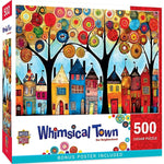 Whimsical Town Our Neighborhood Puzzle - 500 pc - - Fat Brain Toys - US 4872