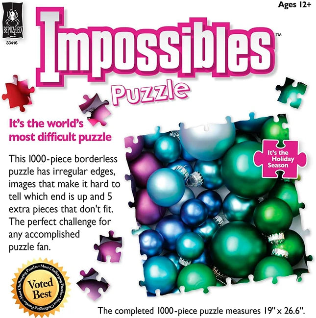 Impossibles Puzzle Holiday Season - 1000 pc - Best for 12 year olds - US 6065