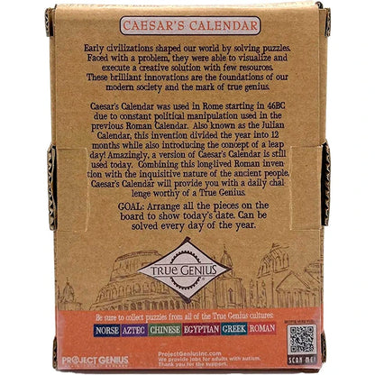 True Genius Caesars Calendar - Best Brainteasers for Ages 8 to 12 - US 9768