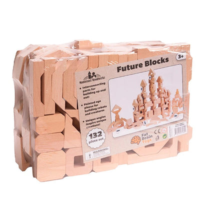 Montessori Woodwerks Future Blocks - 132pc set - Best for Ages 3 to 8 - US 1882