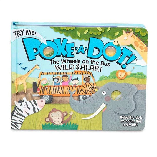 Poke-A-Dot Wheels on the Bus Wild Safari - Best Books for Ages 3 to 4 - US 1250