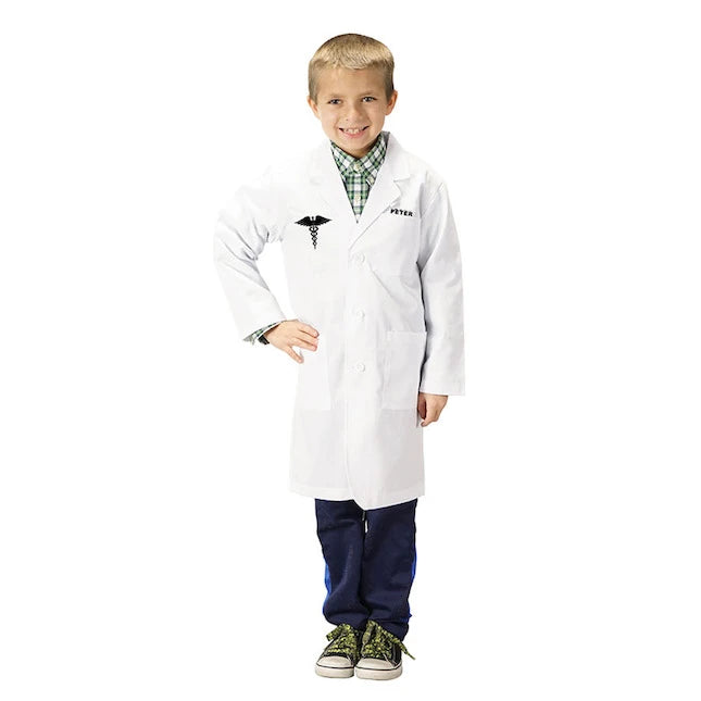 Personalized Jr. Doctor Lab Coat - Best for Ages 6 to 9 - US 1418