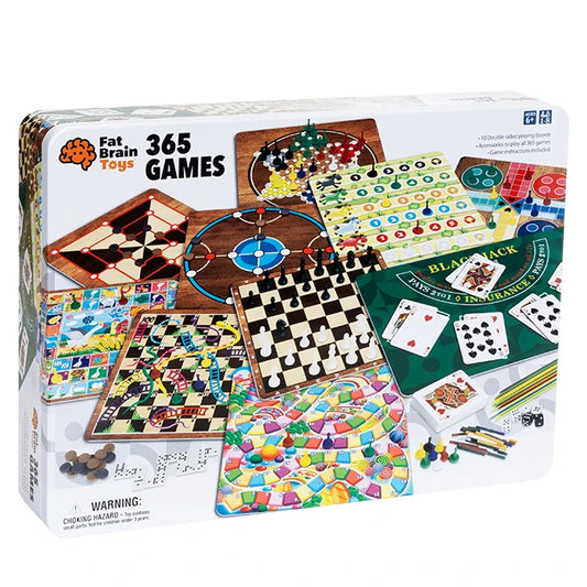 Jumbo Game Tin - 365 Classic Family Games - Best for Ages 6 to 12 - US 6906