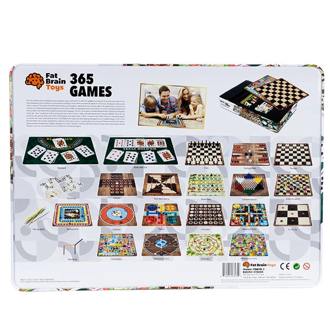 Jumbo Game Tin - 365 Classic Family Games - Best for Ages 6 to 12 - US 6906