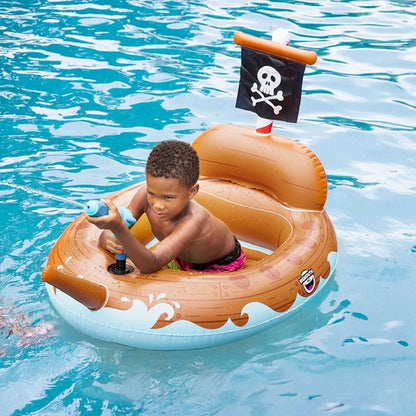 Water Blaster Pool Float - Pirate Ship - Best for Ages 4 to 10 - US 1372