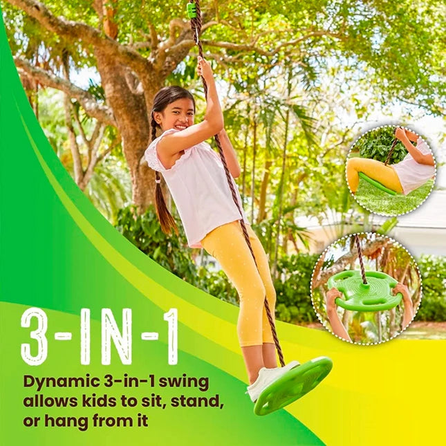 Swurfer Tree Ring Disc Swing - Best Active Play for Ages 4 to 10 - US 4887