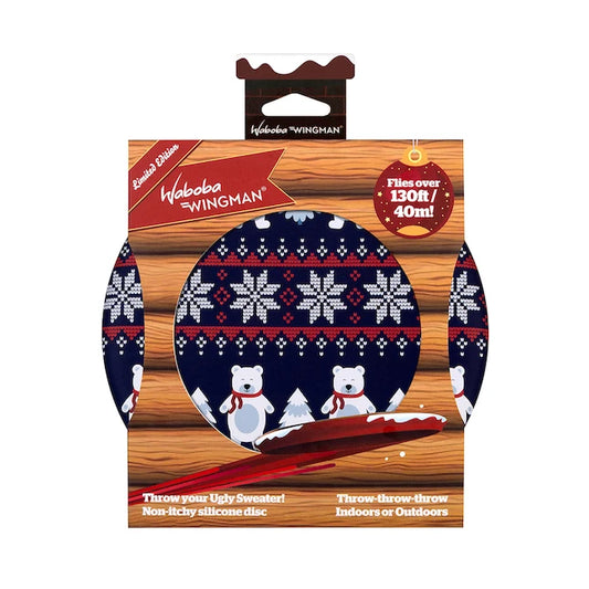 Waboba Wingman Disc - Ugly Sweater - Best Active Play for Ages 6 to 12 - US 5302