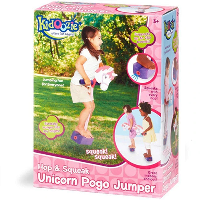 Kidoozie Hop &amp; Squeak Unicorn Pogo Jumper - Best for Ages 3 to 4 - US 4160