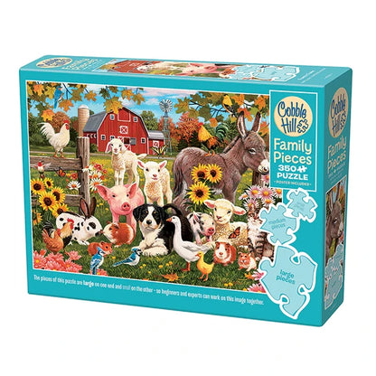 Family Farm Family Pieces Puzzle - 350 pc - - Fat Brain Toys - US 5525