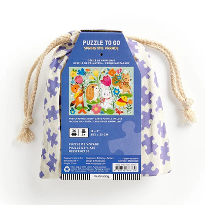 Springtime Parade 36 Piece Puzzle to Go - Best for Ages 3 to 8 - US 9276