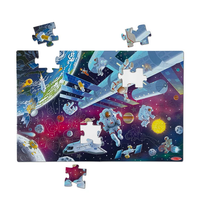 Outer Space Glow in the Dark Floor Puzzle - - Fat Brain Toys - US 7251