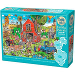 Farmyard Folly Family Pieces Puzzle - 350 pc - - Fat Brain Toys - US 4220