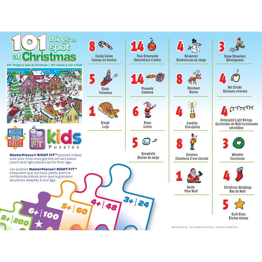 101 Things to Spot at Christmas - 101 pc - Best for Ages 6 to 9 - US 1984