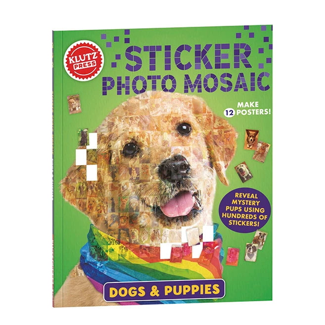 Klutz Sticker Photo Mosaic - Dogs &amp; Puppies - - Fat Brain Toys - US 6573