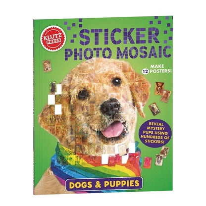 Klutz Sticker Photo Mosaic - Dogs &amp; Puppies - - Fat Brain Toys - US 6573