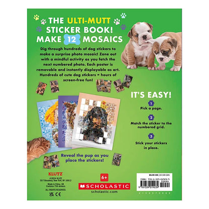 Klutz Sticker Photo Mosaic - Dogs &amp; Puppies - - Fat Brain Toys - US 6573