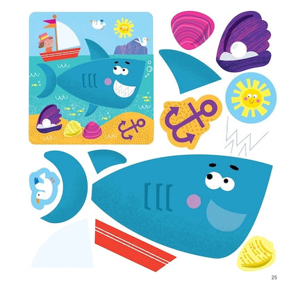 First Fun Sticker Painting - Ocean Creatures - Best for Ages 4 to 8 - US 8107