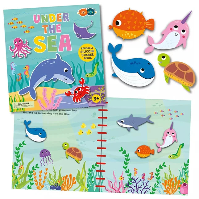 Silicone Sticker Book - Sea - Best Arts &amp; Crafts for Ages 3 to 7 - US 5613