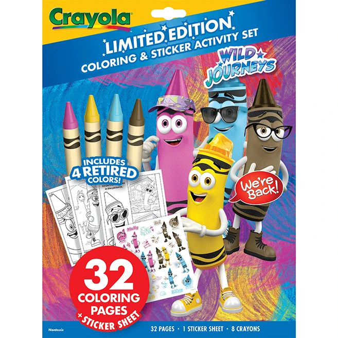 Crayola Coloring &amp; Sticker Activity Set 2 - Best for Ages 3 to 9 - US 9480