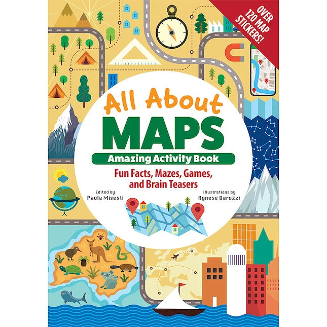 All About Maps Amazing Activity Book - Best Books for Ages 4 to 11 - US 6801