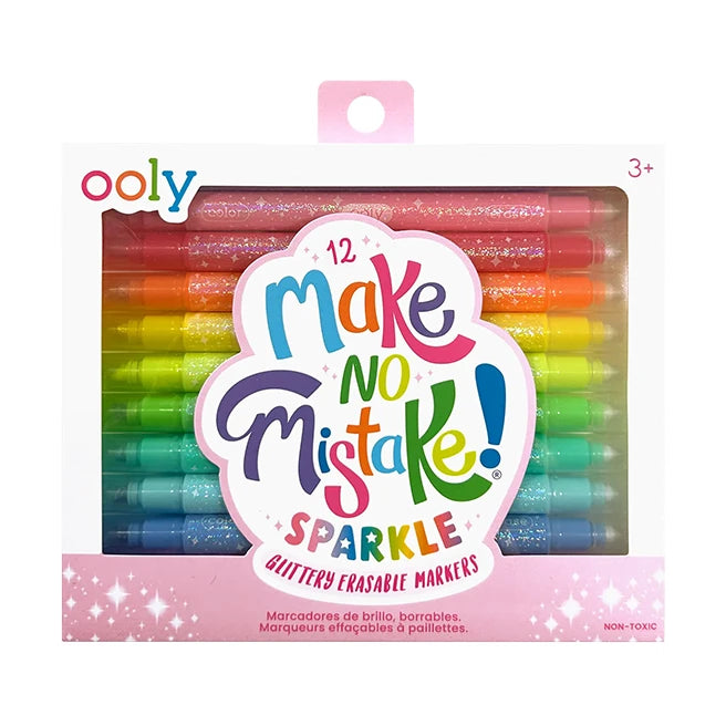 Make No Mistake - Glittery Erasable Markers Set of 12 - US 3119