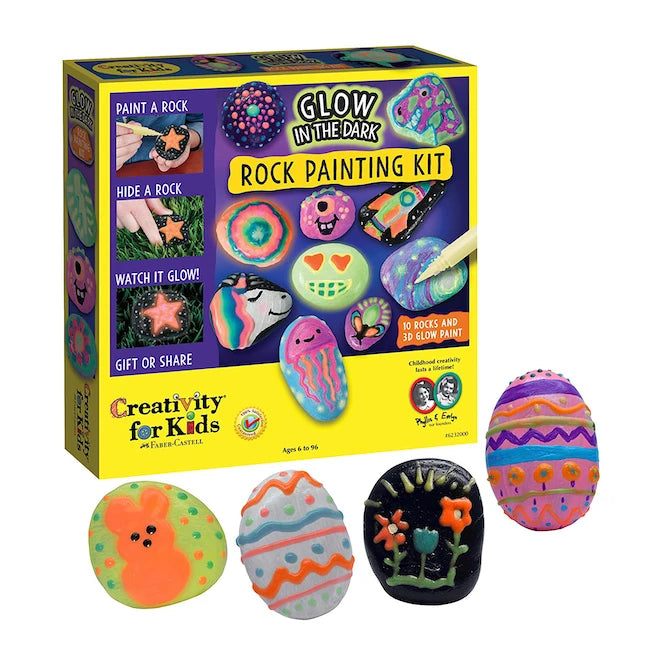 Glow in the Dark Rock Painting Kit - Best for Ages 6 to 11 - US 9307