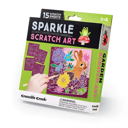Sparkle Scratch Art - Garden - Best Arts &amp; Crafts for Ages 5 to 10 - US 4028