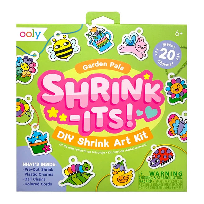 Shrink-Its! DIY Shrink Art Kit - Garden Pals - - Fat Brain Toys - US 7498