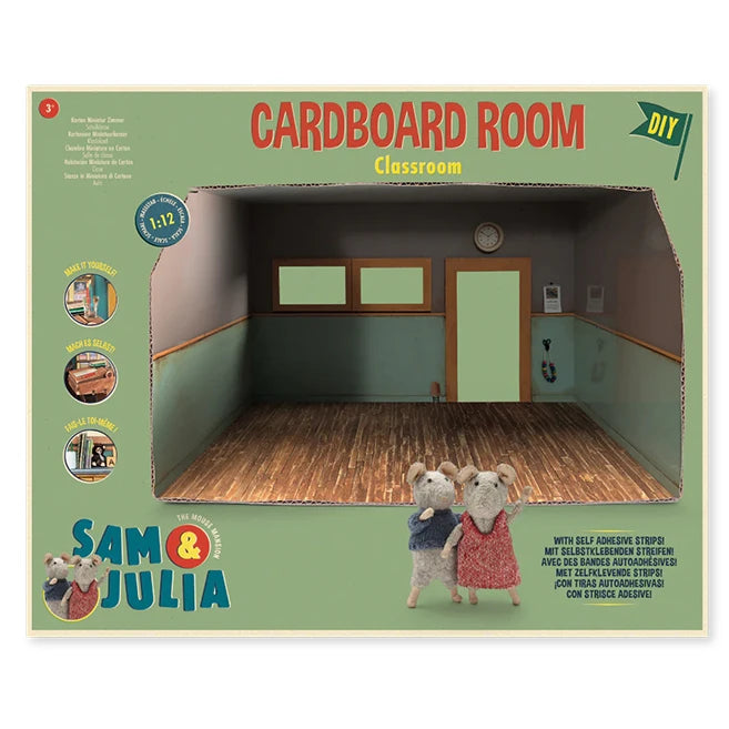 The Mouse Mansion Cardboard Room - Classroom - Best for Ages 3 to 8 - US 7404
