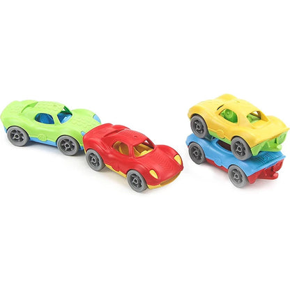 Green Toys Stack &amp; Link Racers - Best for Ages 1 to 4 - US 4248