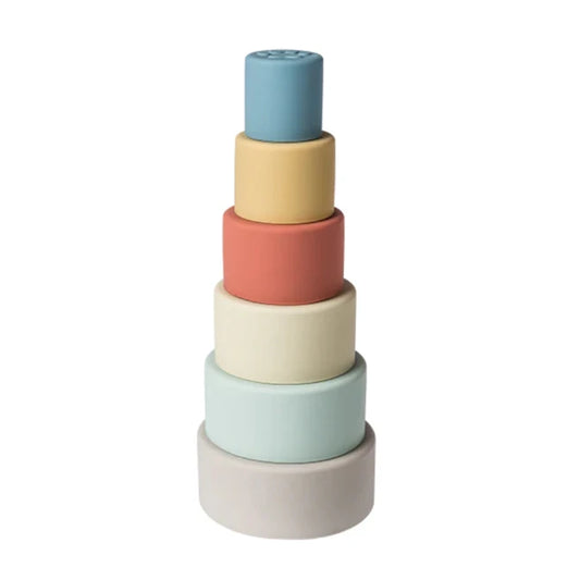 Simply Silicone Stacking Cups - - Fat Brain Toys - US 0646