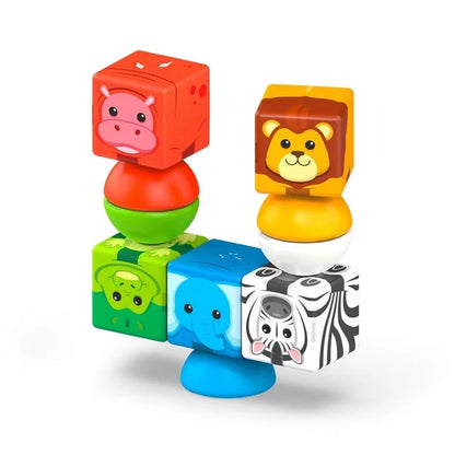 Geomag Magicube Blocks Stacking Safari - 10 pcs - Best for Ages 2 to 5 - US 9939